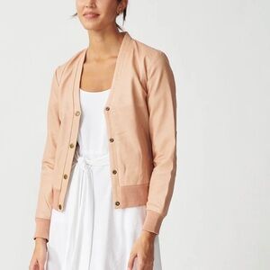 Wanderers Travel Co The Londoner Cardi  Pink Bomber Jacket